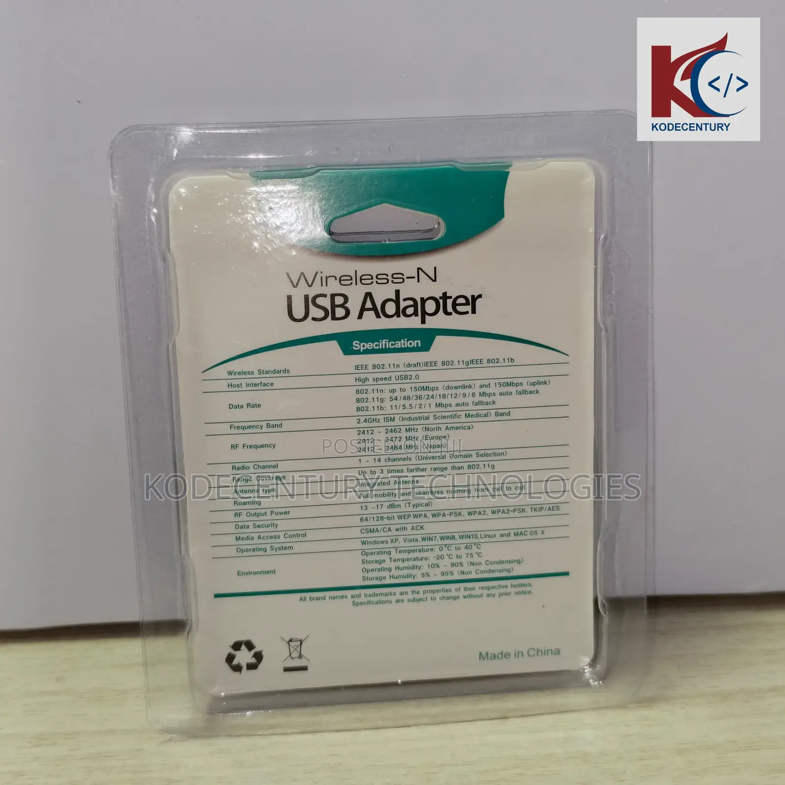 Wi-Fi Adapter (Usb, 150 Mbps)