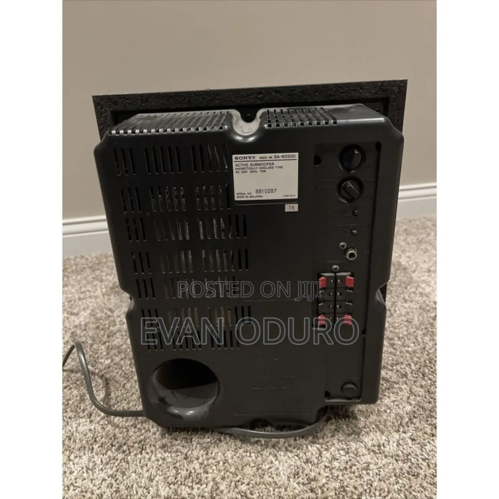 Powerful Active 10 Inches Sony Bass Subwoofer Reflex Sony Dual Magnet