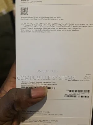 New Apple iPhone Air 256 GB Gold