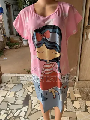 Cartoon Designed Free Size Night Wears for Ladies