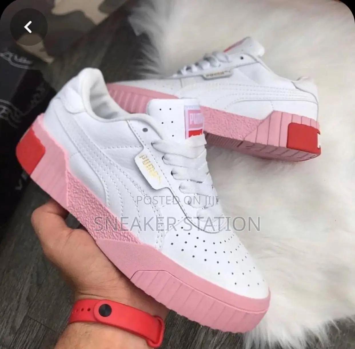 Quality Puma Cali White/Pink Sneakers