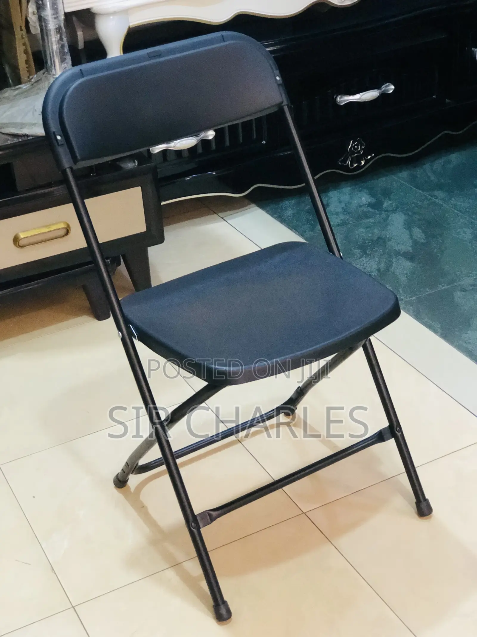 Flat Back Plastic Foldable Chair