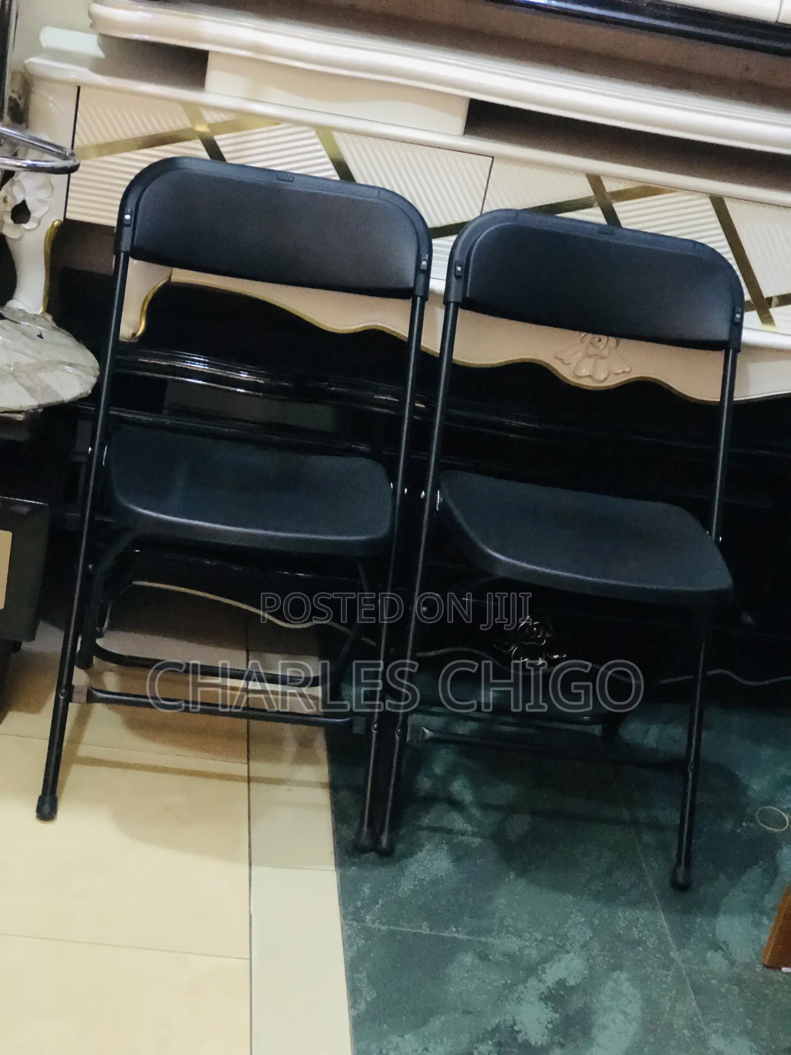 Flat Back Plastic Foldable Chair