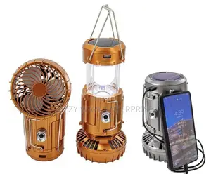 Rechargeable Lamp Plus Fan