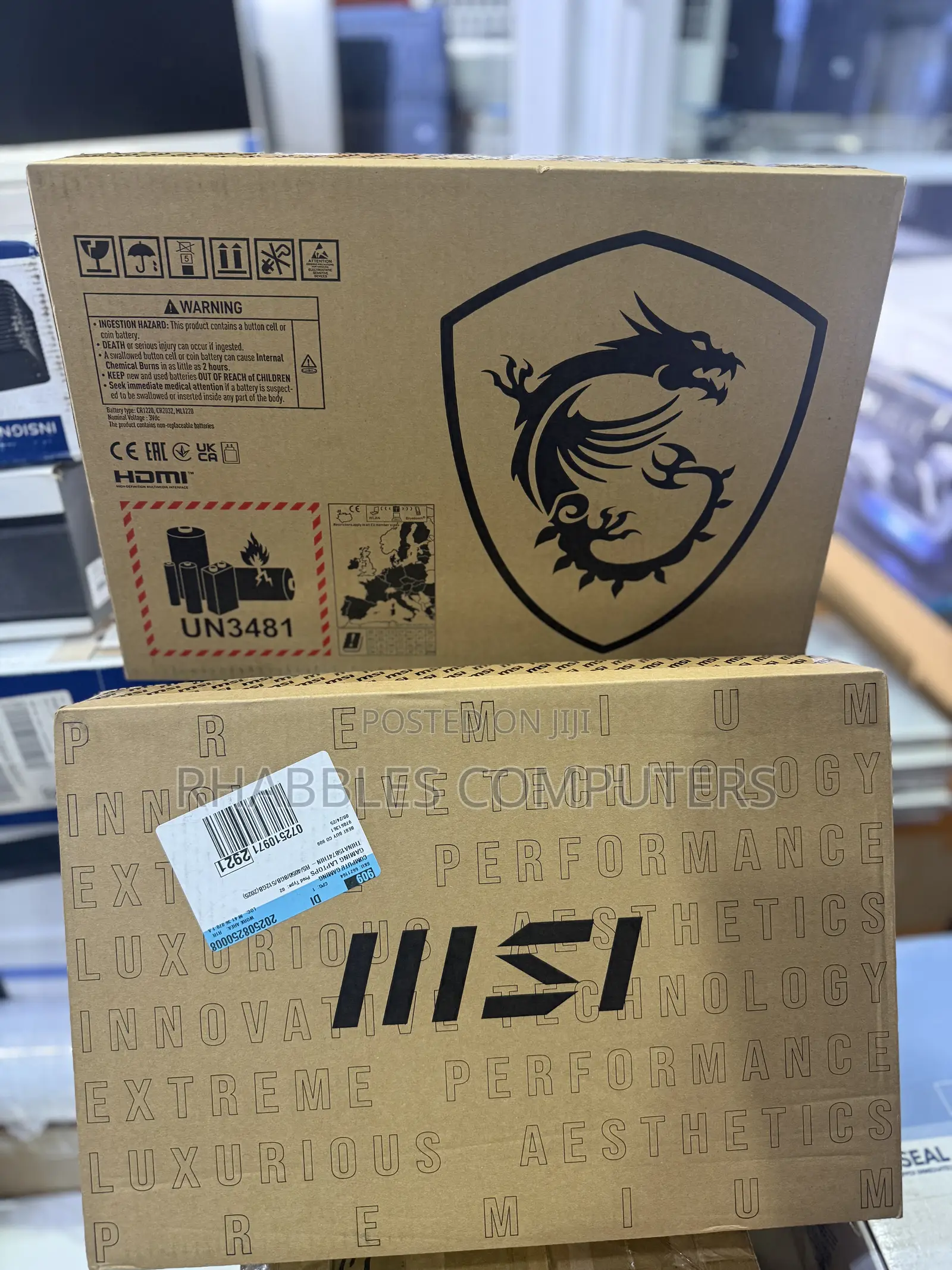 New Laptop MSI 8GB AMD Ryzen 5 SSD 512GB