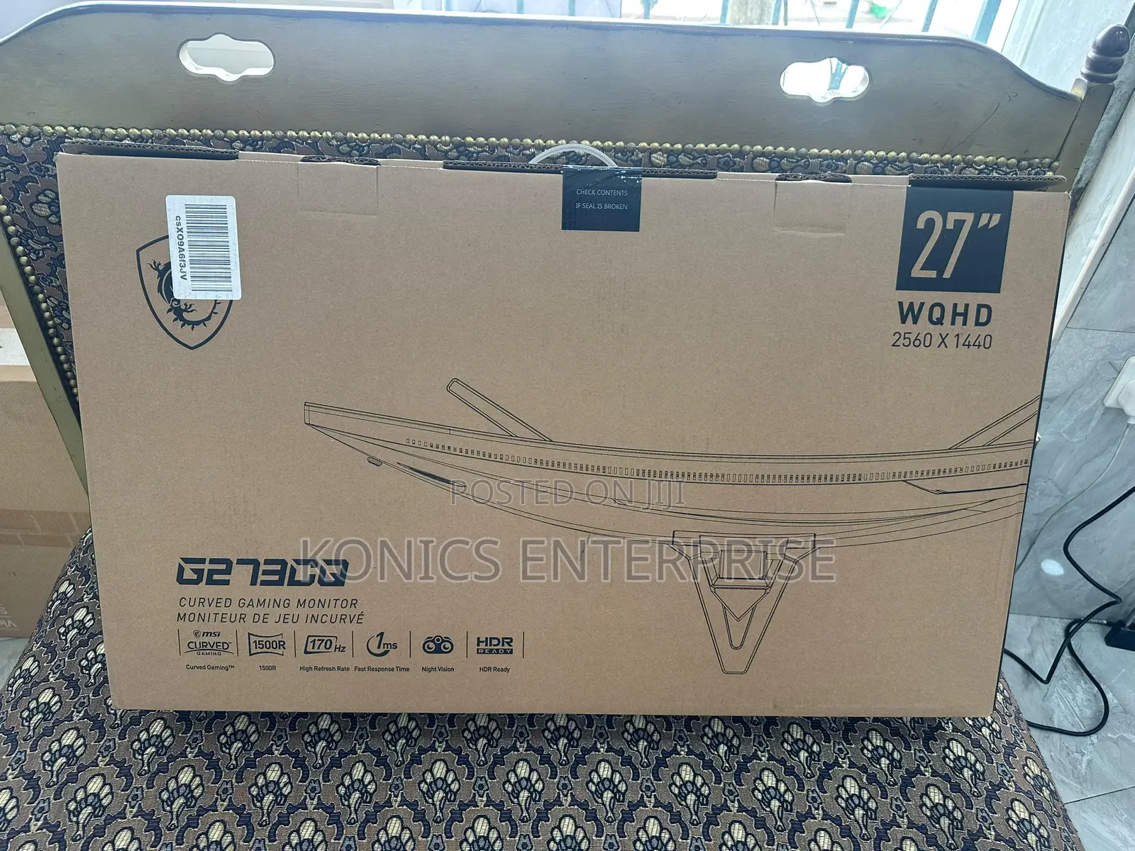 Msi G273cq, 27" Curved, Qhd, 170hz, Freesync, HDR Ready, Hdmi, Dp