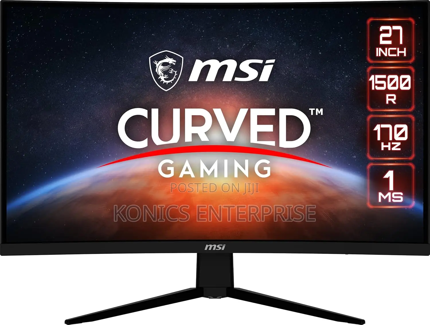 Msi G273cq, 27" Curved, Qhd, 170hz, Freesync, HDR Ready, Hdmi, Dp