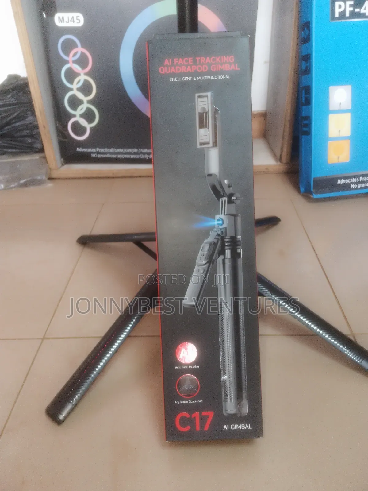 Professional C17 Selfie Stick Ai Face Tracker