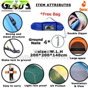 4 Person Automatic Camping Tent