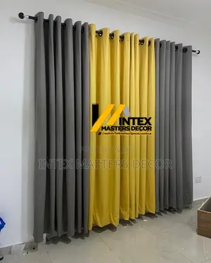 Grey and Yellow Curtains