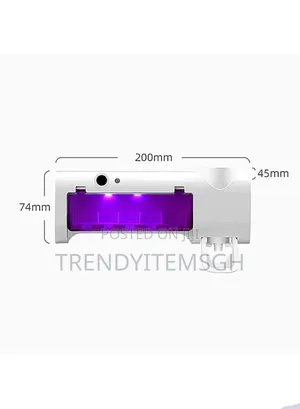 Electric Toothbrush Holder Uv Sterilizer With Toothpaste Dispenser