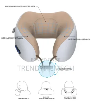 3.7w Usb-rechargeable Neck Massager U-shaped Pillow Massage