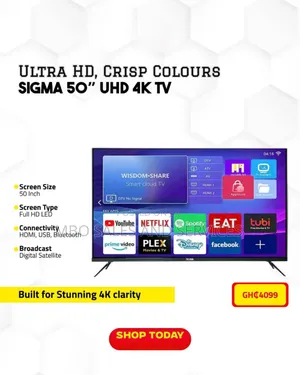 Sigma 50" Uhd Smart Digital Satellite Tv