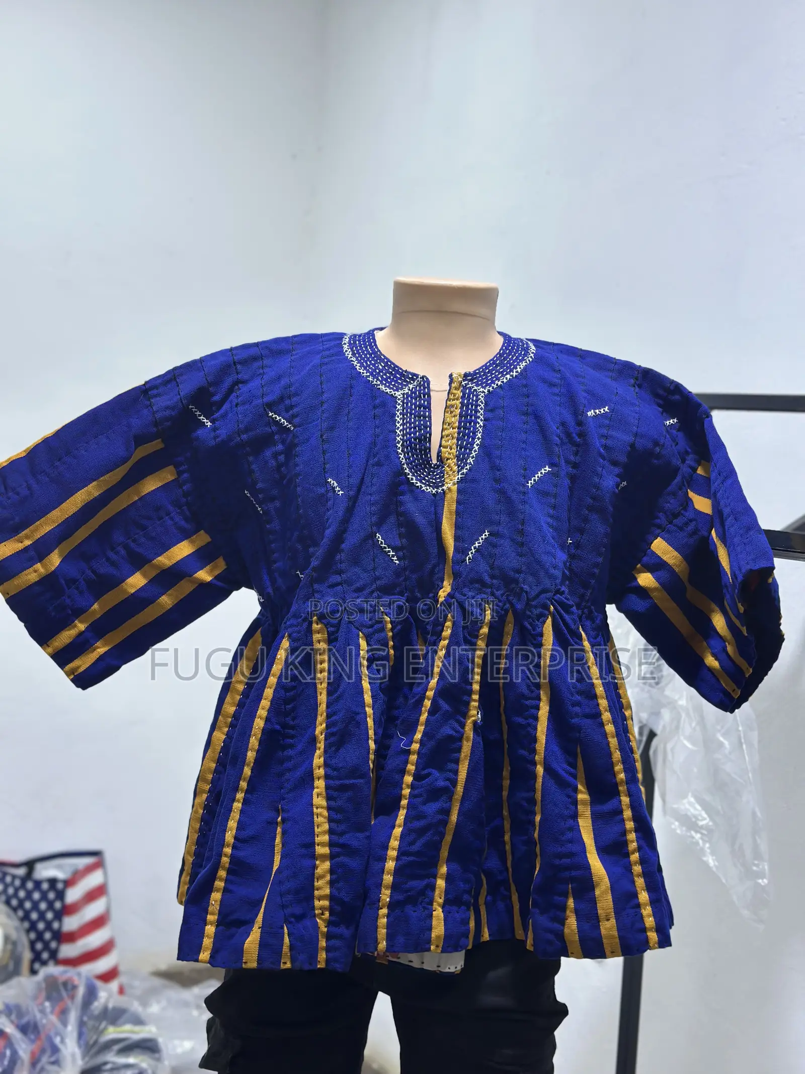 Blue Designed Northern Made Smock for Men Available