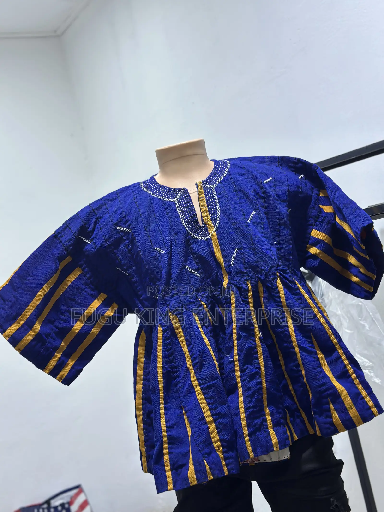 Blue Designed Northern Made Smock for Men Available