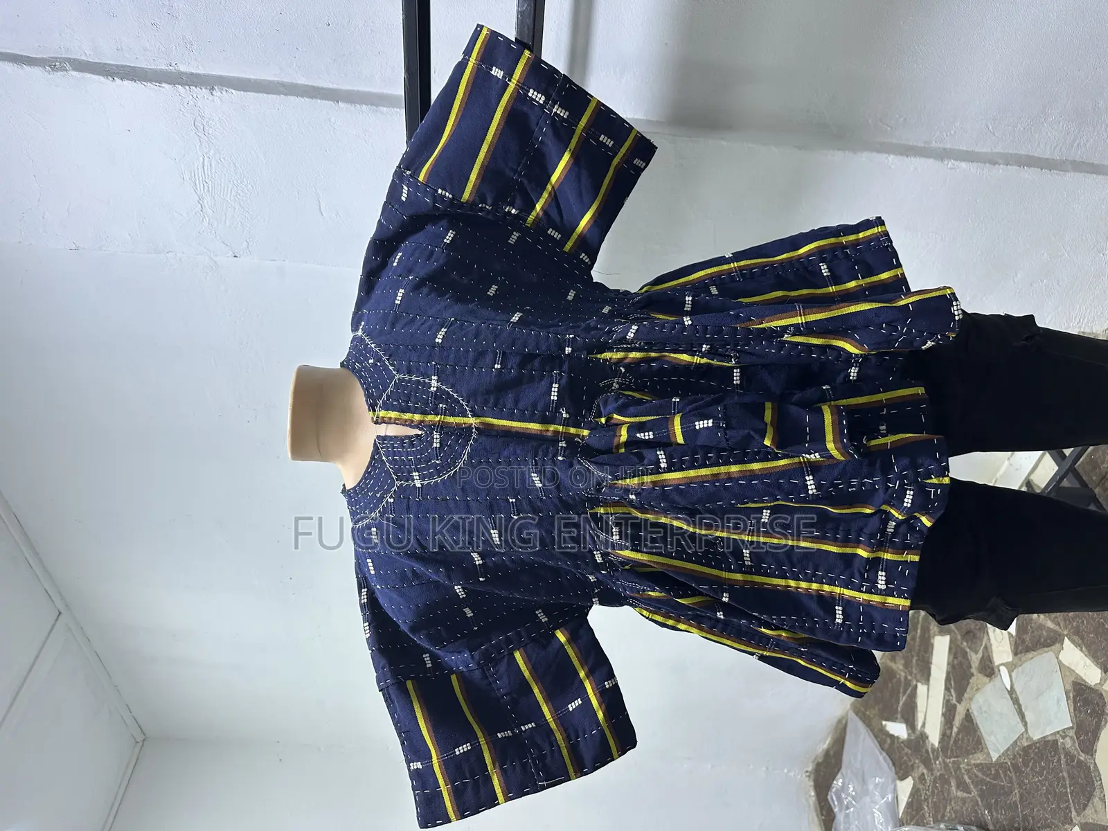 Blue Designed Northern Made Smock for Men Available