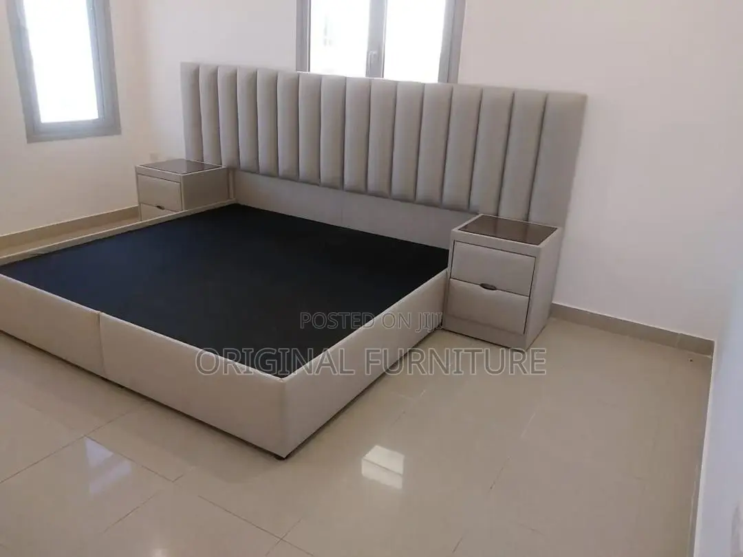 Over Size King Size Bed Frame With Side Drawers