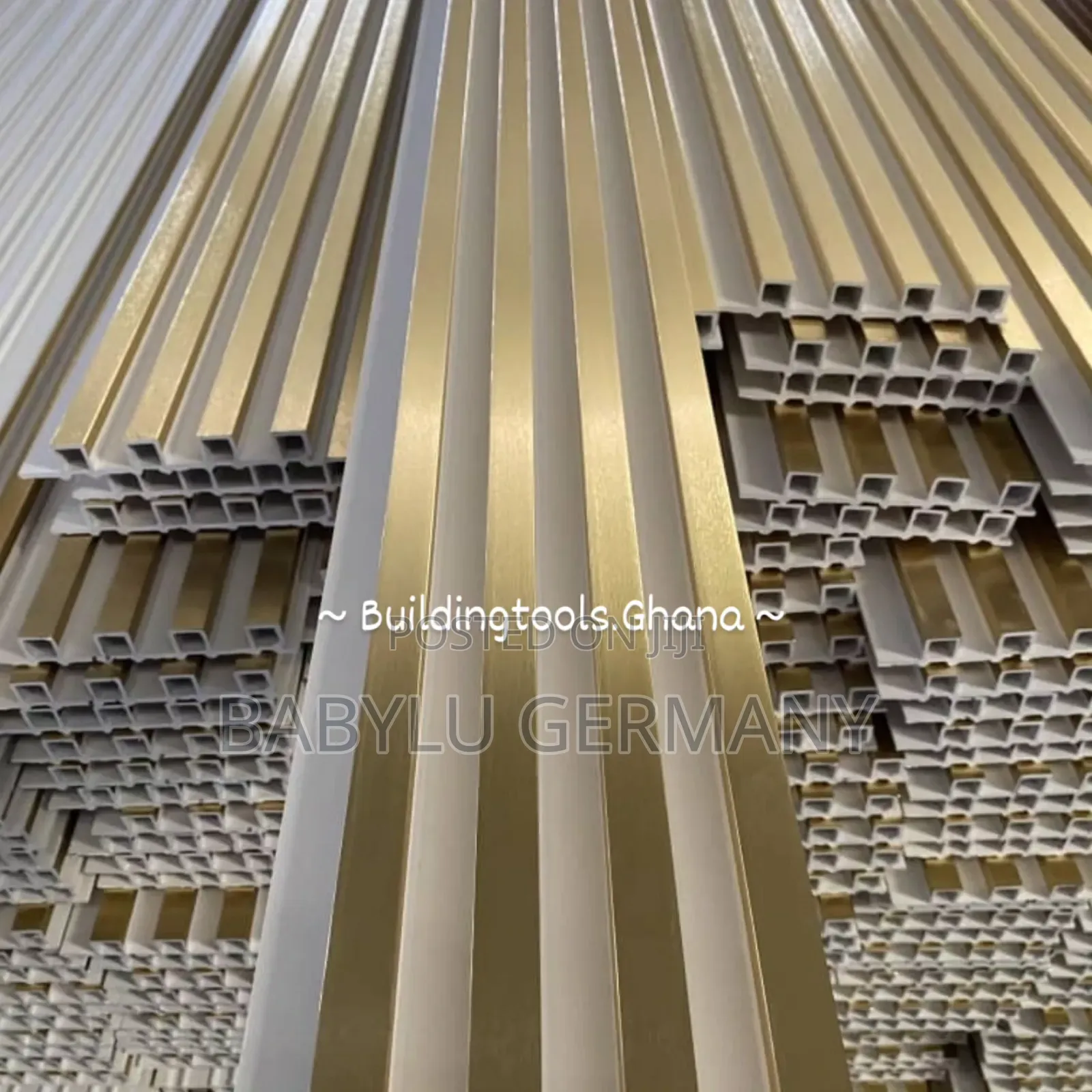 Metal Gold Tv Panel Wall Slats Decor