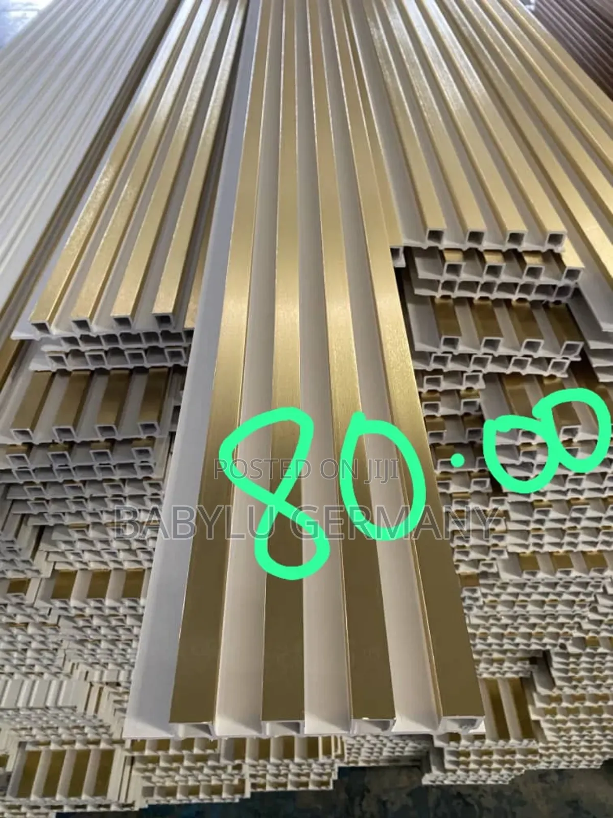 Metal Gold Tv Panel Wall Slats Decor