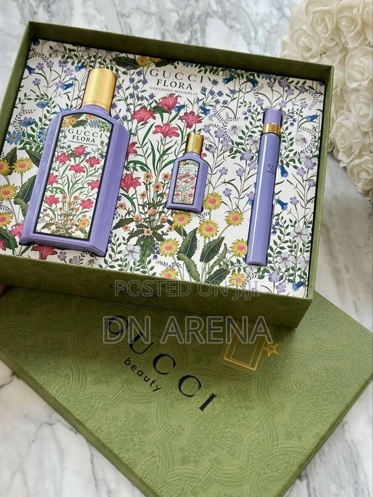 Gucci Flora Gorgeous Magnolia Eau De Parfum Gift Set.