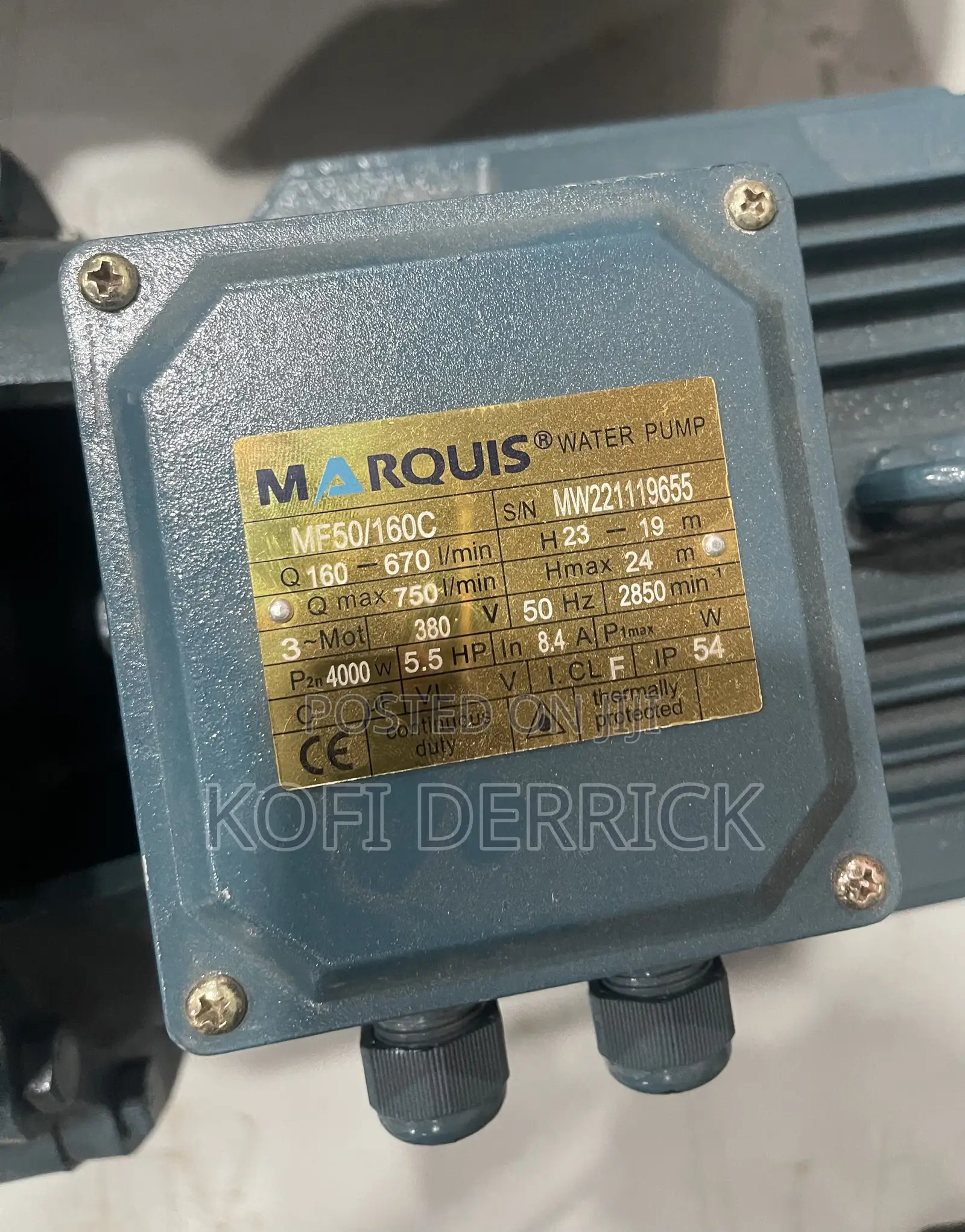 5.5hp Pump - Marquis Pump