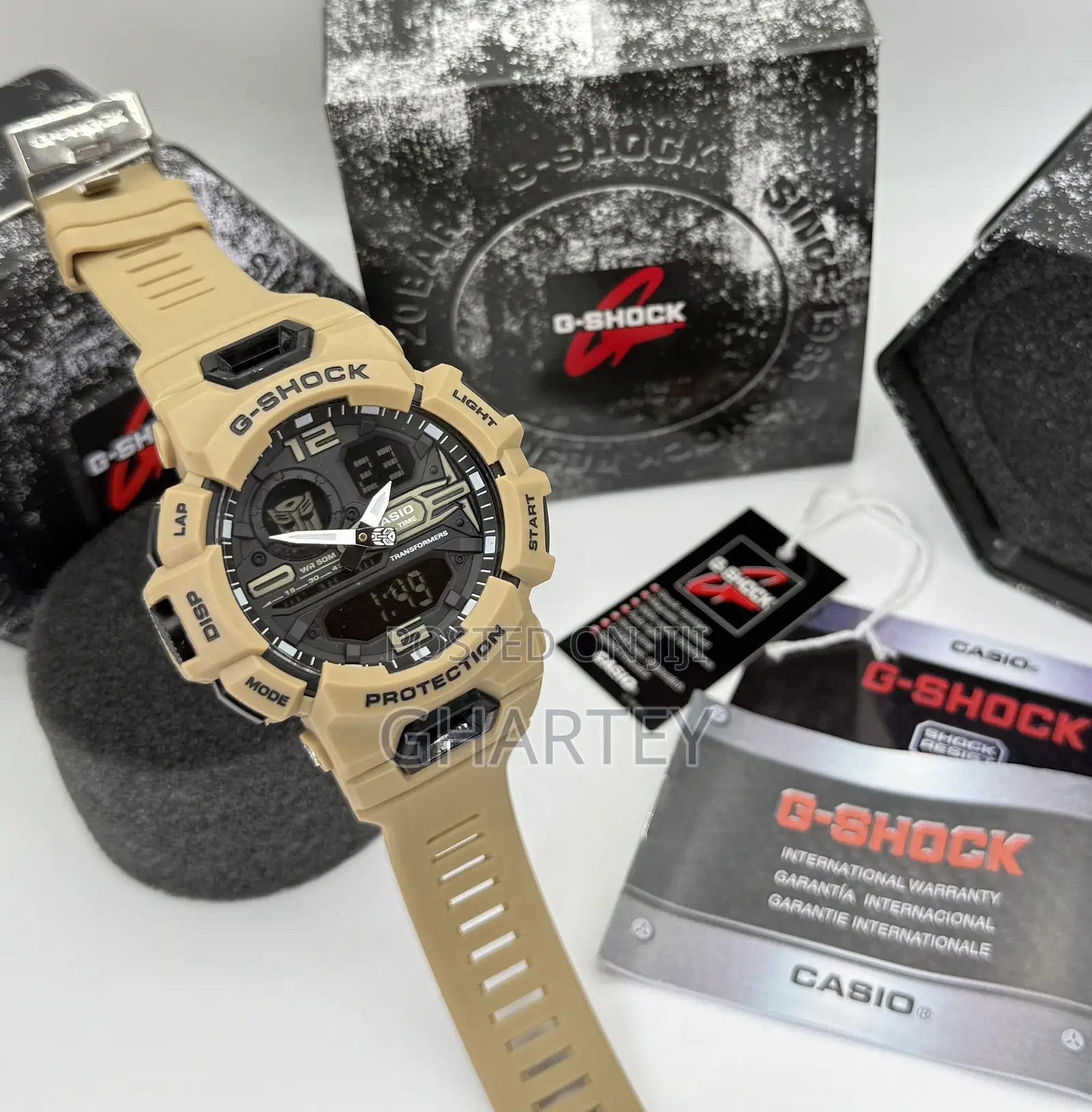 Casio G-Shock Analog-Digital Watch Resin Strap, Rugged Sporty Design