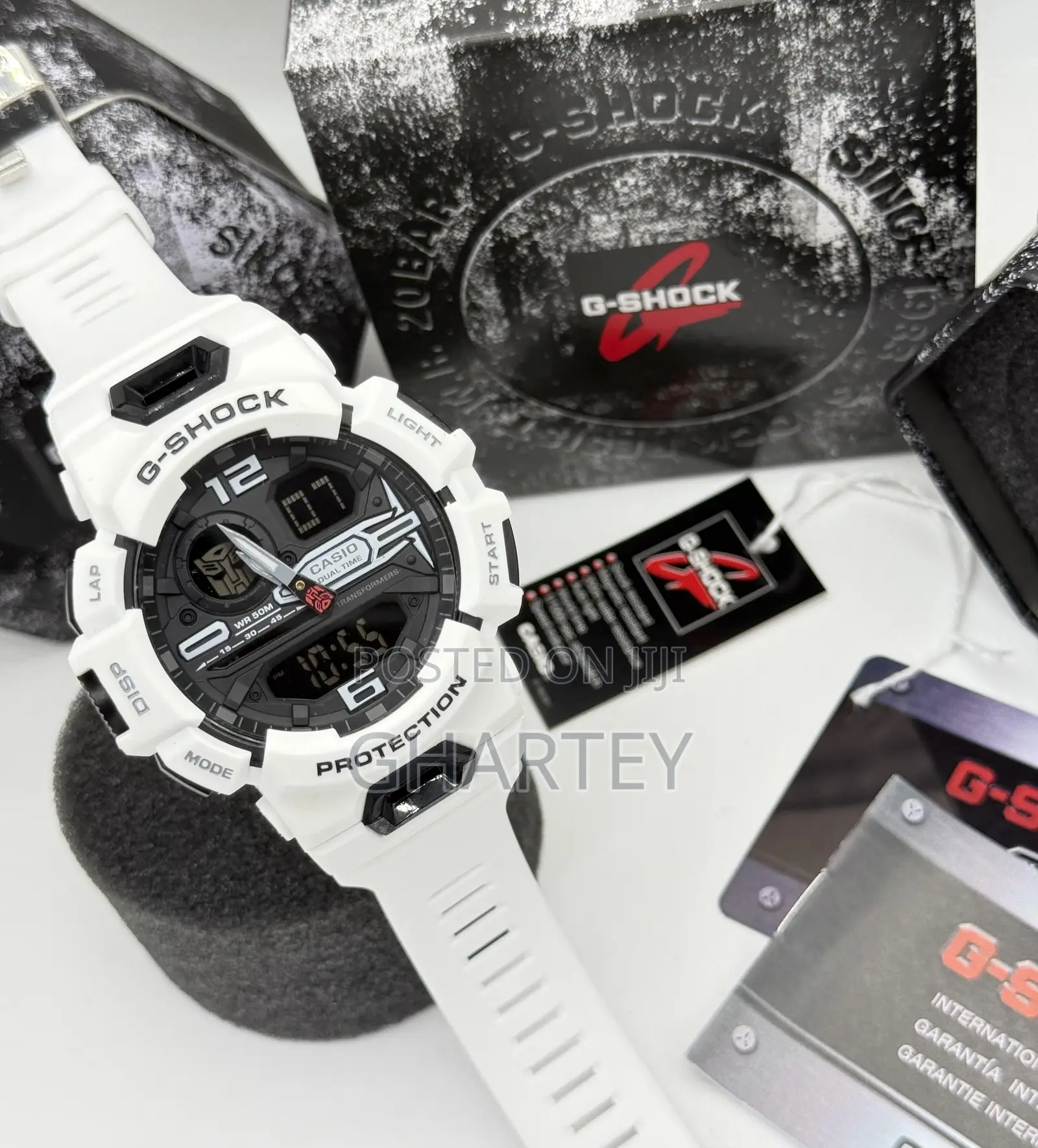 Casio G-Shock Analog-Digital Watch Resin Strap, Rugged Sporty Design
