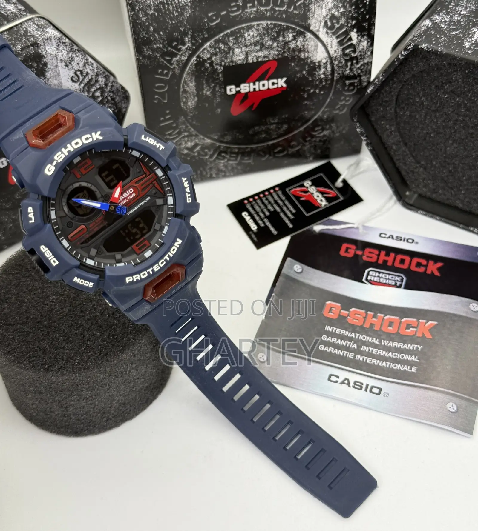 Casio G-Shock Analog-Digital Watch Resin Strap, Rugged Sporty Design