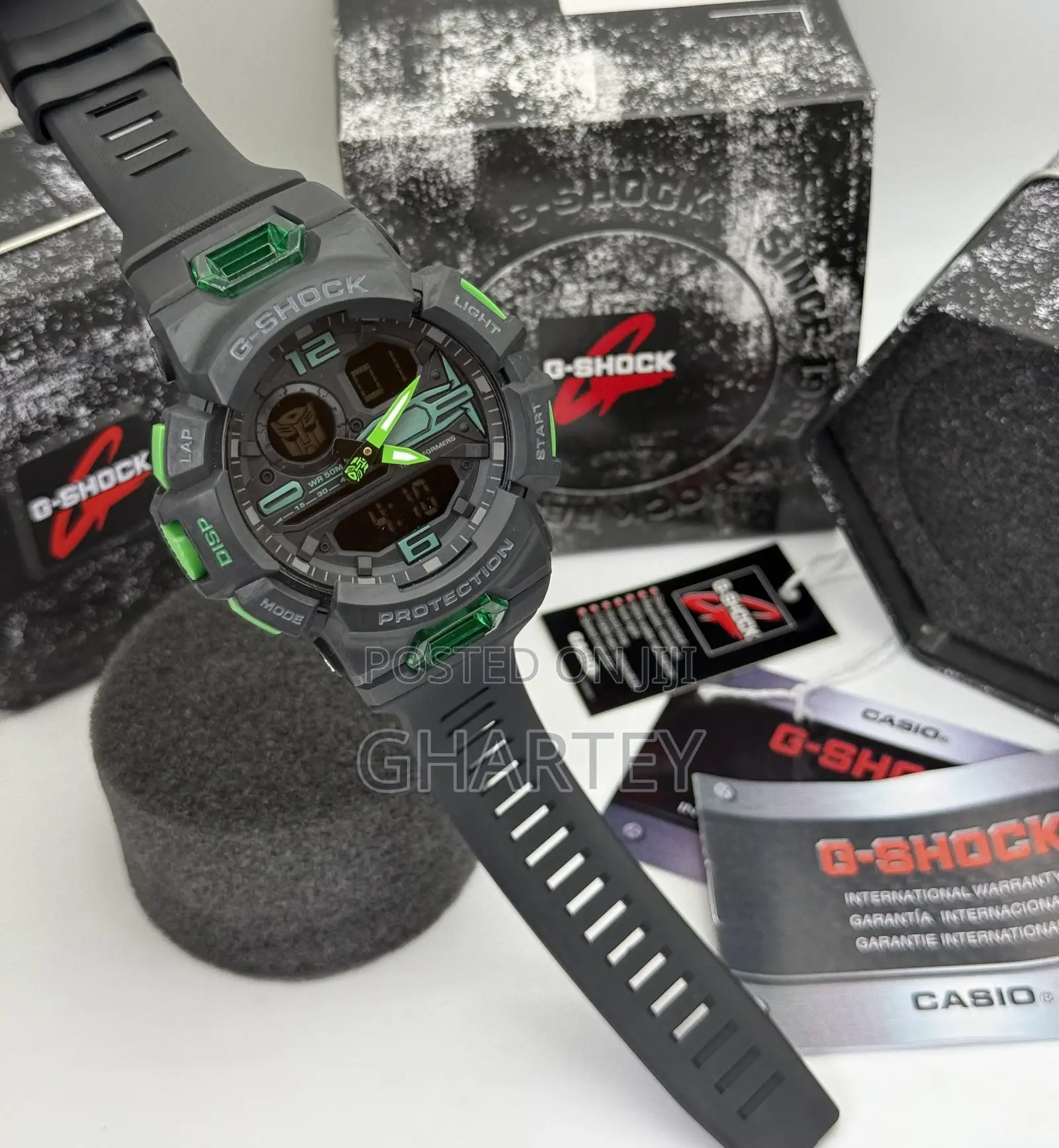 G-Shock Analog-Digital Watch–Black Resin Strap, Rugged Sporty Design