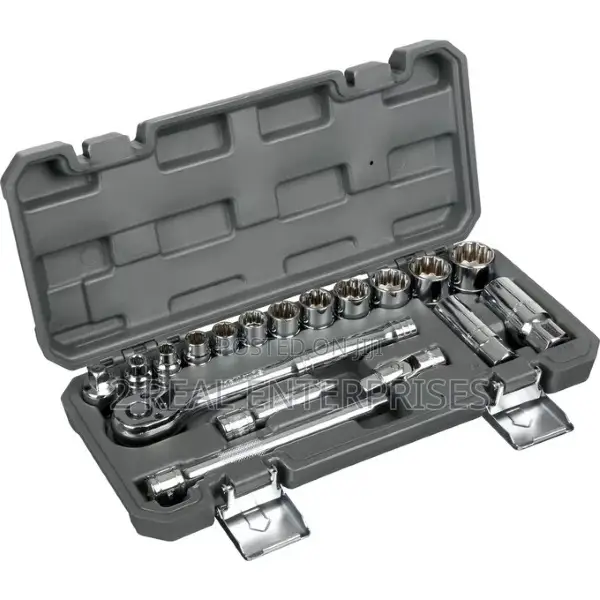 Halfords 3/8” Drive Imperial Socket 18pcs