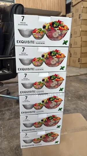 7 Pieces Glassware Bowls