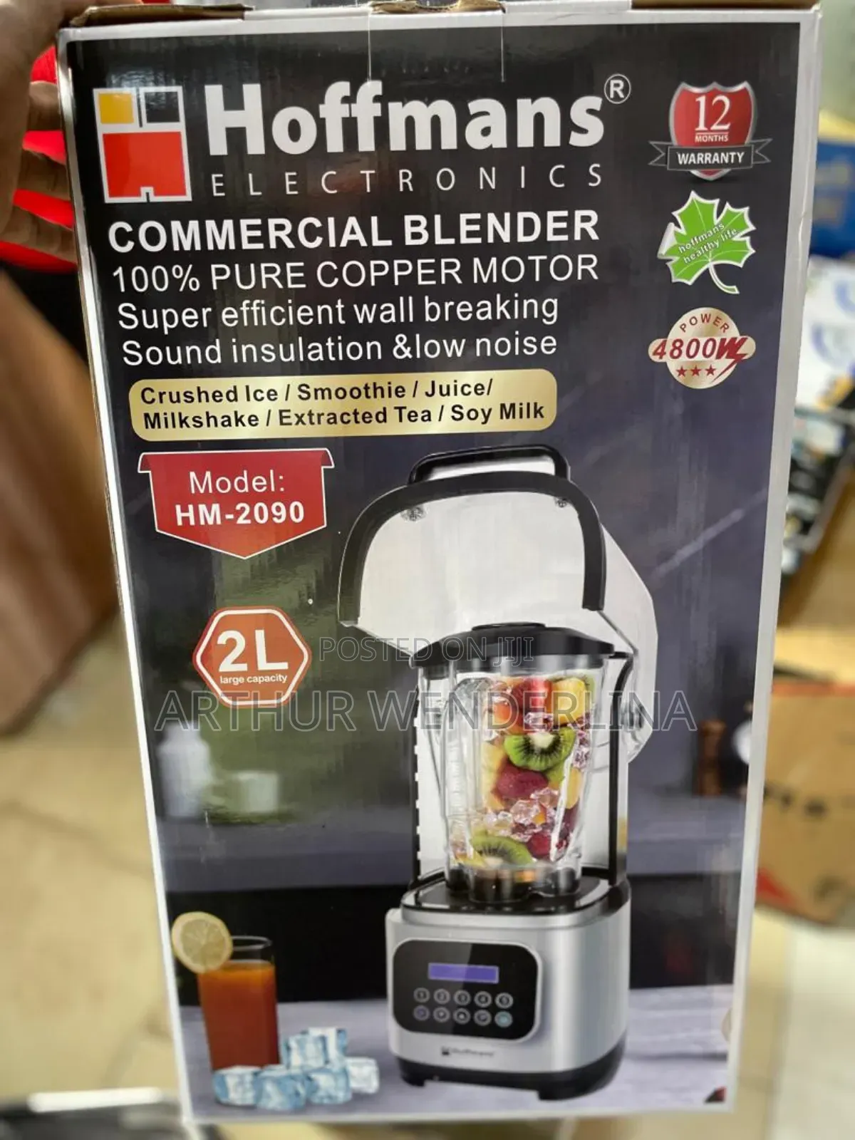 Hoffmans Quality Blender Commercial (2liters)