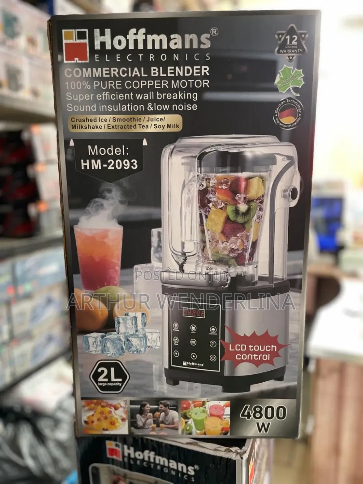 Hoffmans Quality Blender Commercial (2liters)