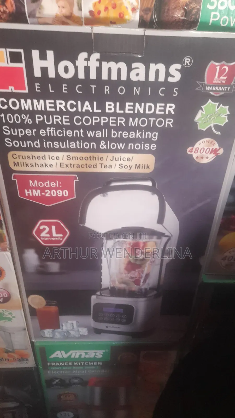 Hoffmans Quality Blender Commercial (2liters)