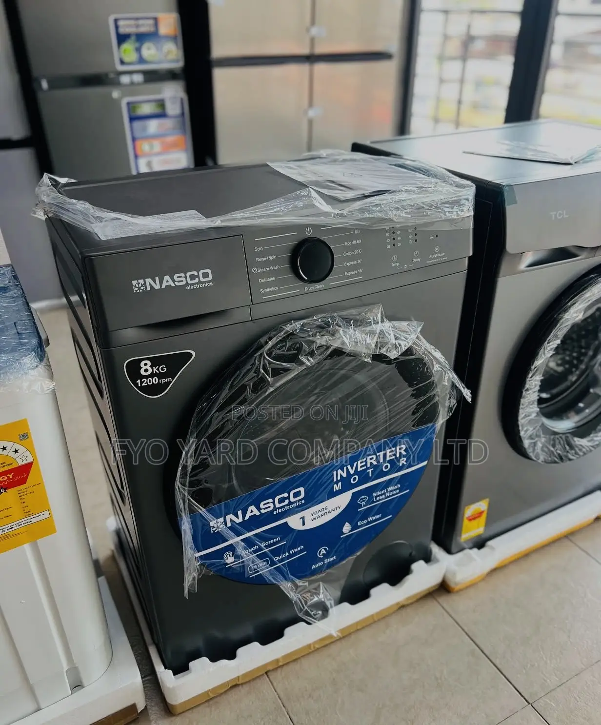 Quality Made Nasco Front Load 8kg Full Automatic Washing Machine