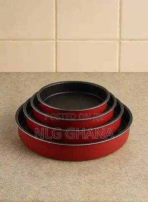 Professional Non-Stick Round Cake Pan Set, Heavy-Duty. Ghx6823