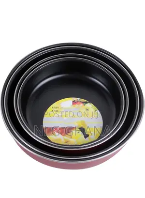 Professional Non-Stick Round Cake Pan Set, Heavy-Duty. Ghx6823