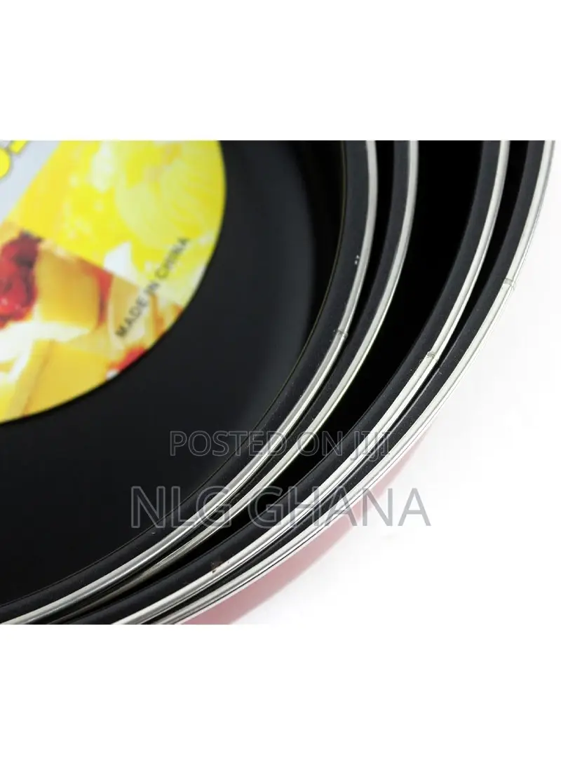 Professional Non-Stick Round Cake Pan Set, Heavy-Duty. Ghx6823
