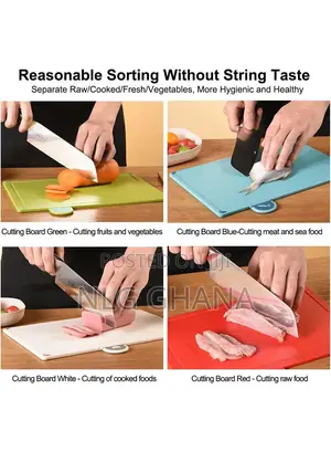 4pcs Cutting Chopping Board Set Kitchen Cutting Board Mats. Ghx6829