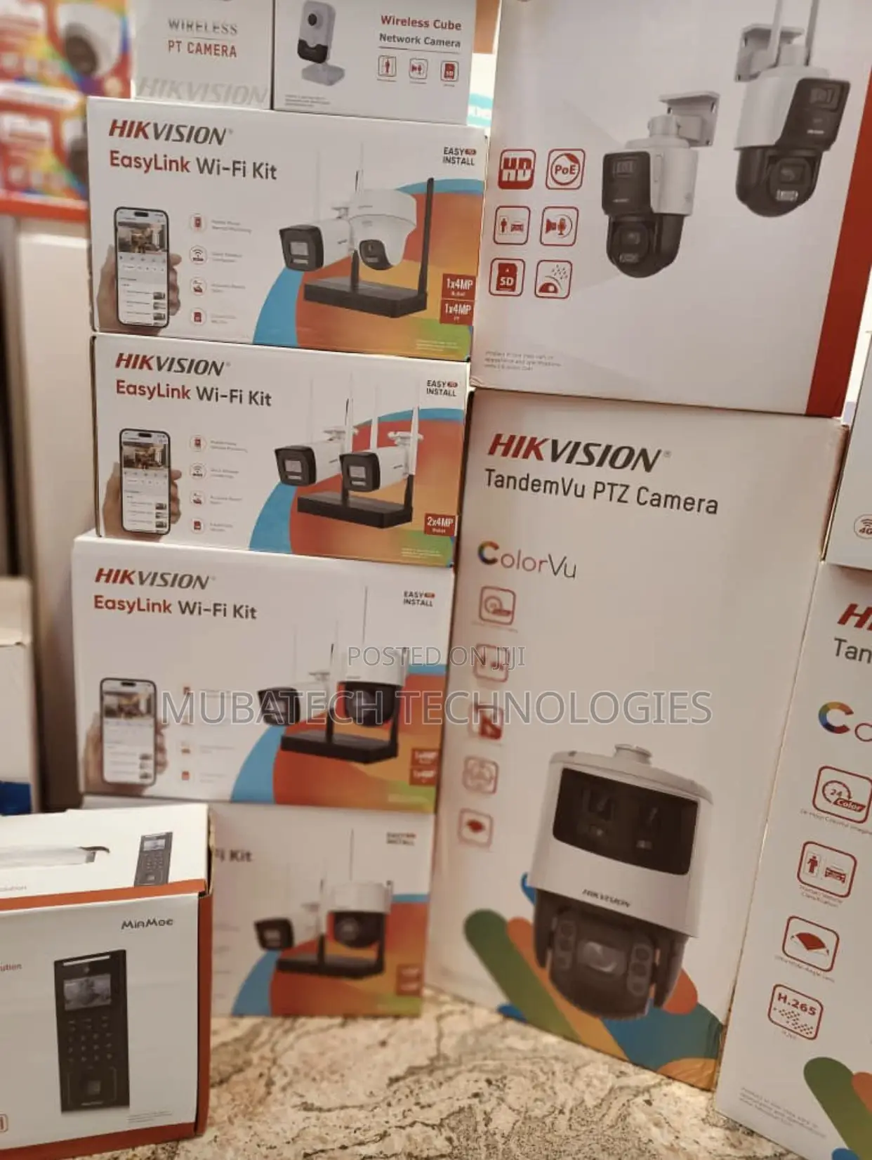 Hikvision Wifi Ip Wireless Kit With 2x4mp Camera Built-in Speaker Mic