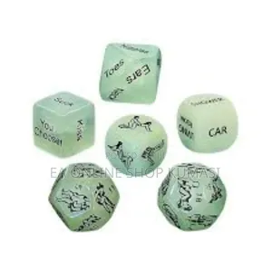Glow in the Dark 6 Pieces Sex Dice for Couples