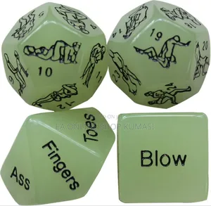 Glow in the Dark 6 Pieces Sex Dice for Couples