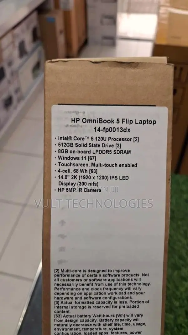 New Laptop HP OmniBook 5 Flip 8GB Intel Core i5 SSD 512GB