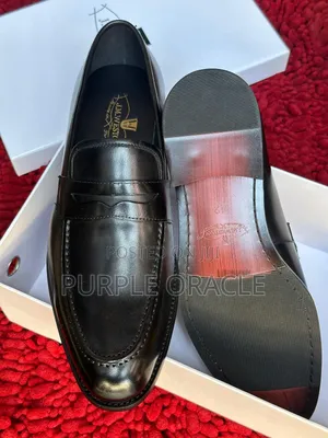 High-Quality Classic Black Leather J.M. Weston Loafer