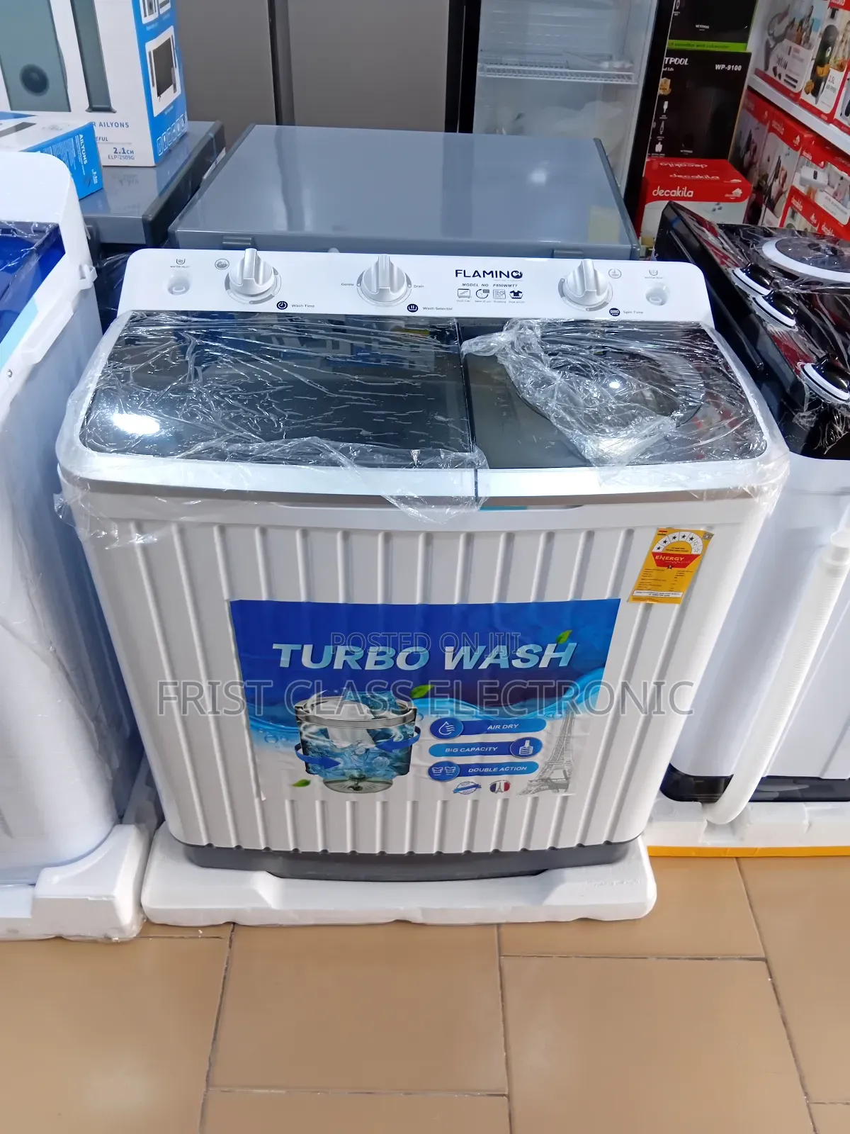 Turbo Wash Flamino 8kg Washing Machine Top Load