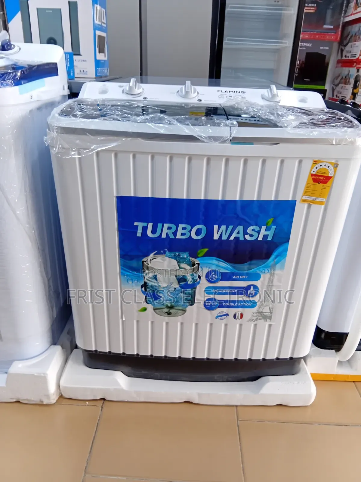 Turbo Wash Flamino 8kg Washing Machine Top Load