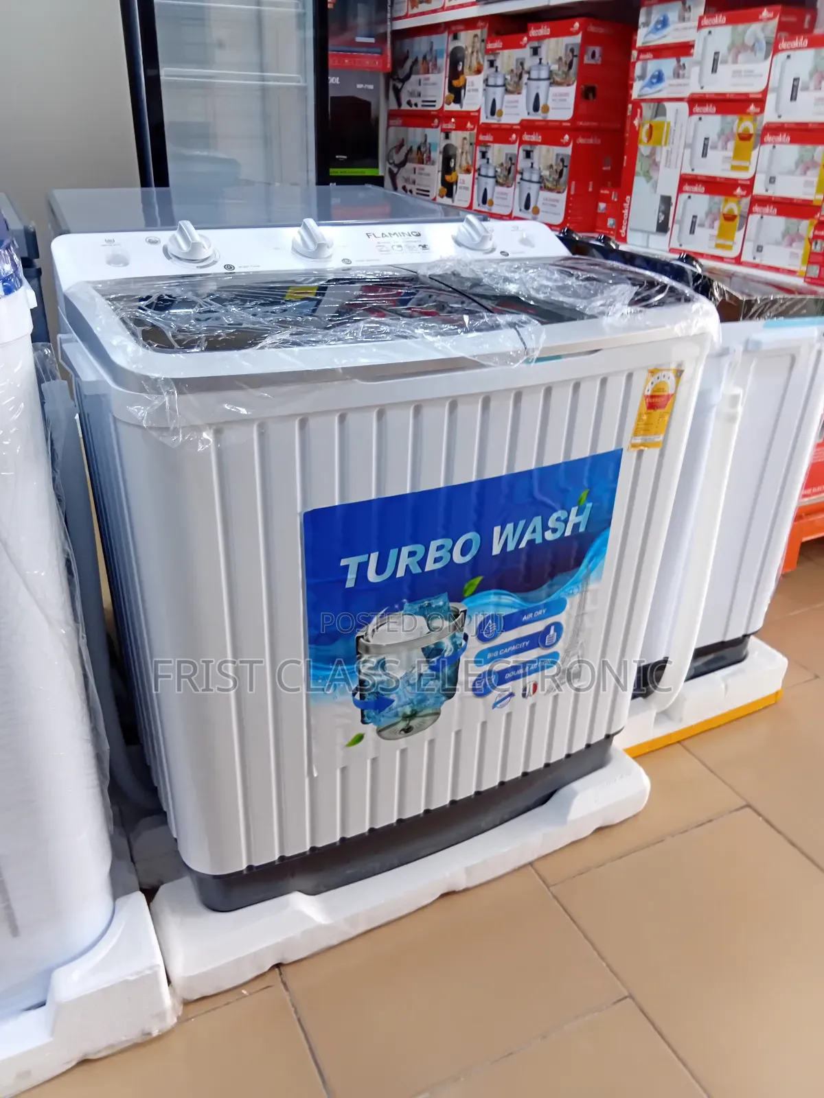 Turbo Wash Flamino 8kg Washing Machine Top Load