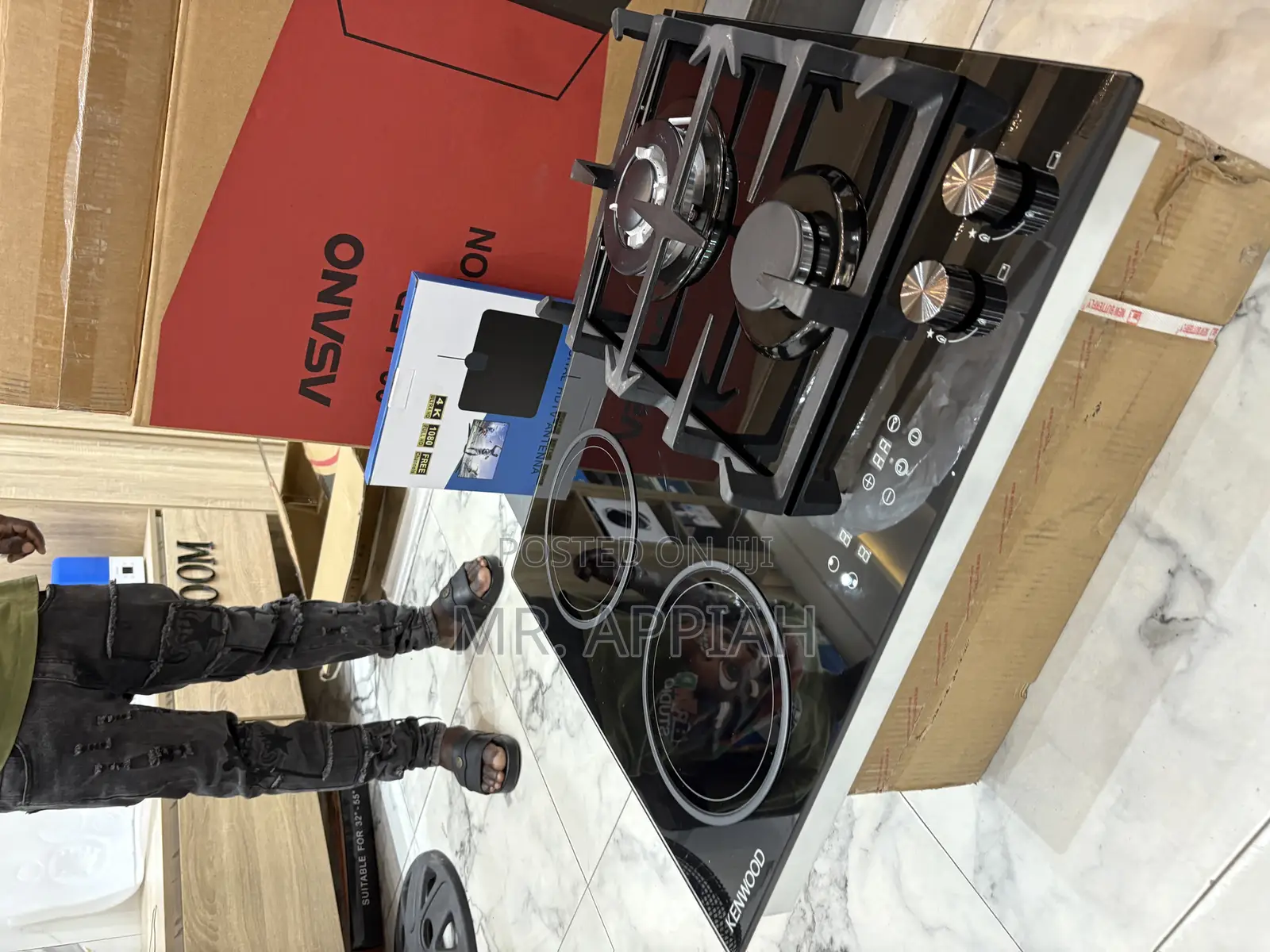 Choose Premium Kenwood 60cm 2 Electric + 2 Gas Hob(Touch Screen).