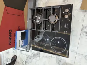 Efficient Kenwood 60cm 2 Gas With 2 Electric Glass Hob(Black) 