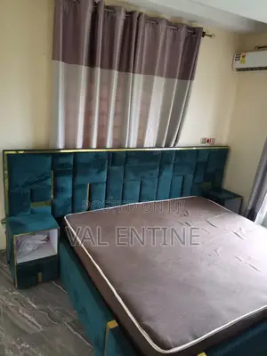 King Size Bed Frame With Mattress and Two Side Drawers